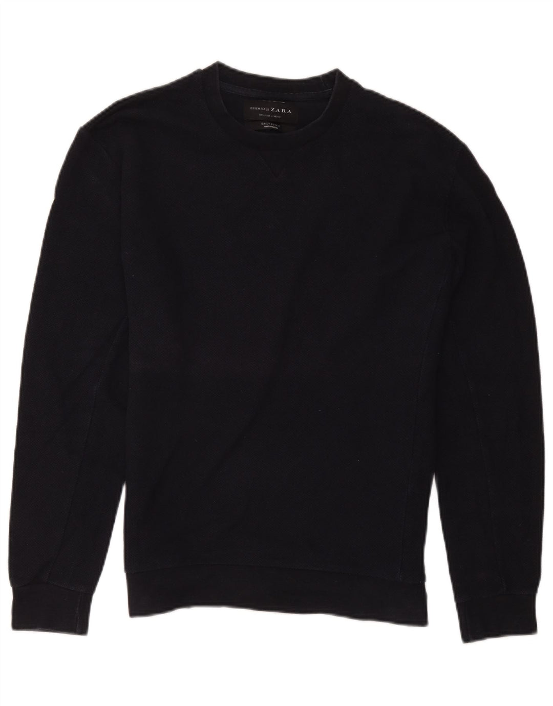 Bluza męska Zara, duża, bawełniana, granatowa