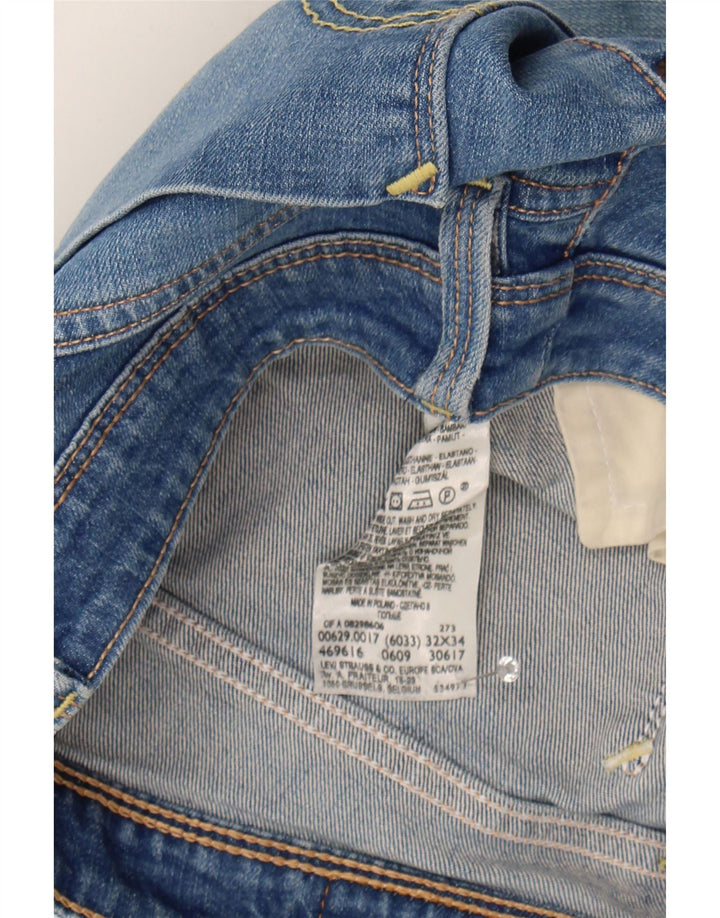 LEVI'S Womens 629 Straight Jeans W32 L34 Blue Cotton Vintage Levi's and Second-Hand Levi's from Messina Hembry 
