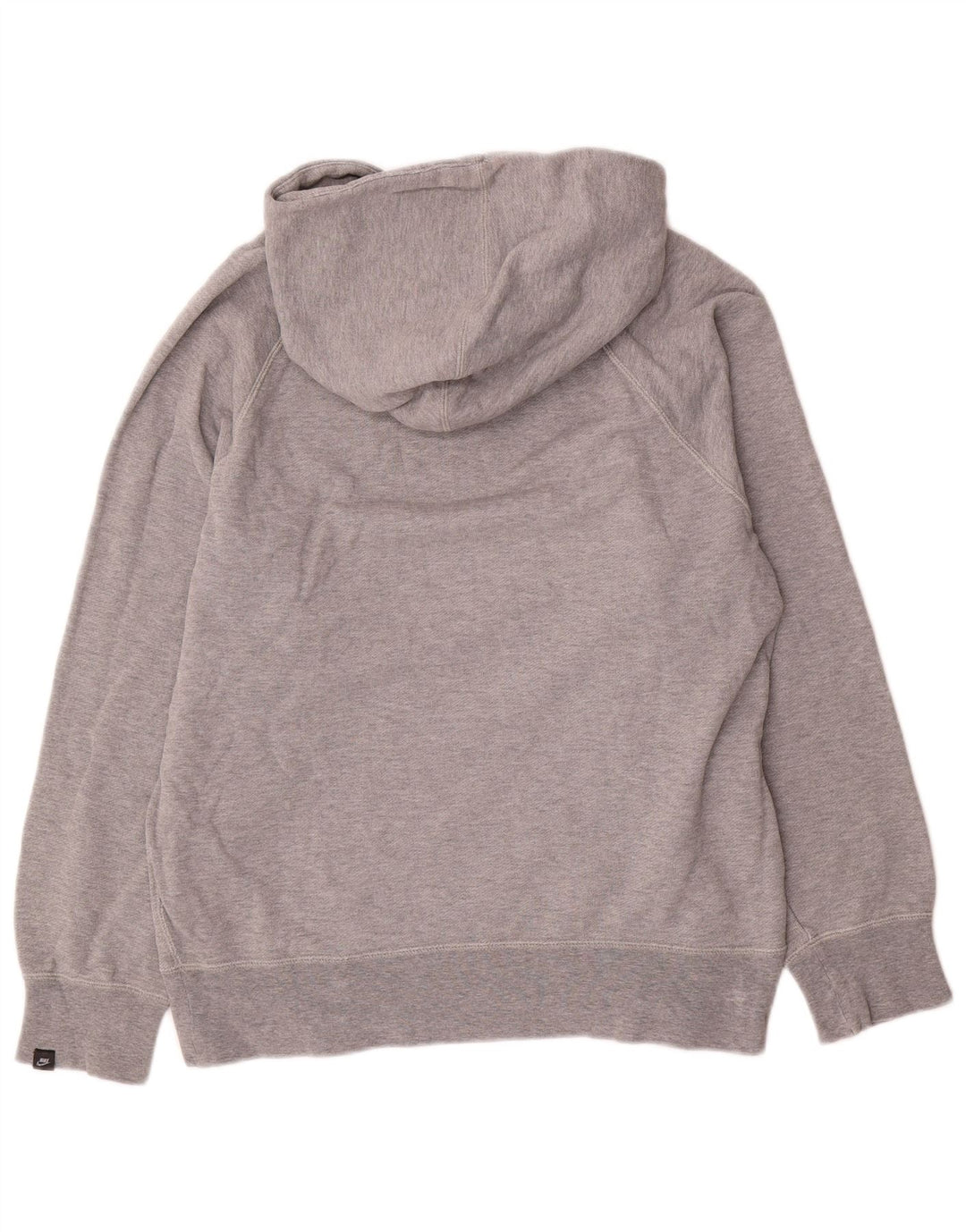 Męski sweter z kapturem Nike z grafiką, mały, szary, bawełniany