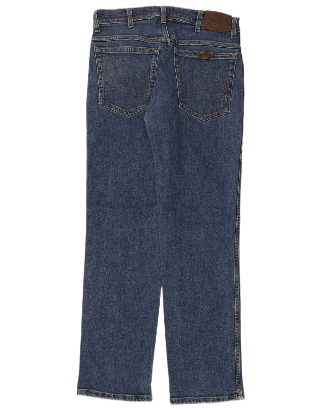 WRANGLER Męskie proste dżinsy o regularnym kroju W32 L32 Niebieskie, bawełniane