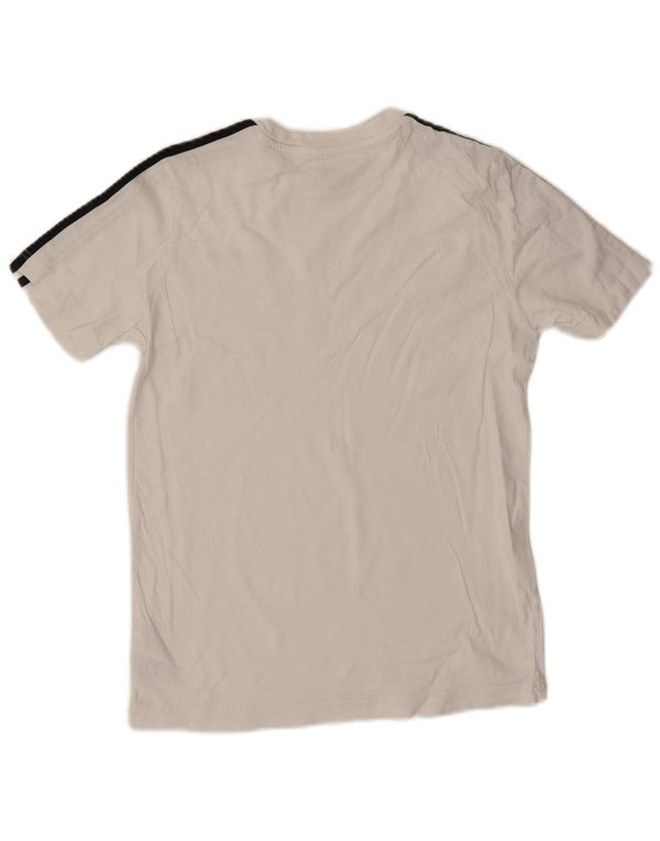 Adidas Chłopięcy T-Shirt Top 13-14 Lat Biała Bawełna