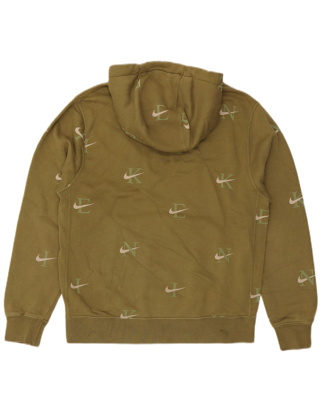 Męska bluza z kapturem Nike z grafiką, średnia, bawełniana khaki