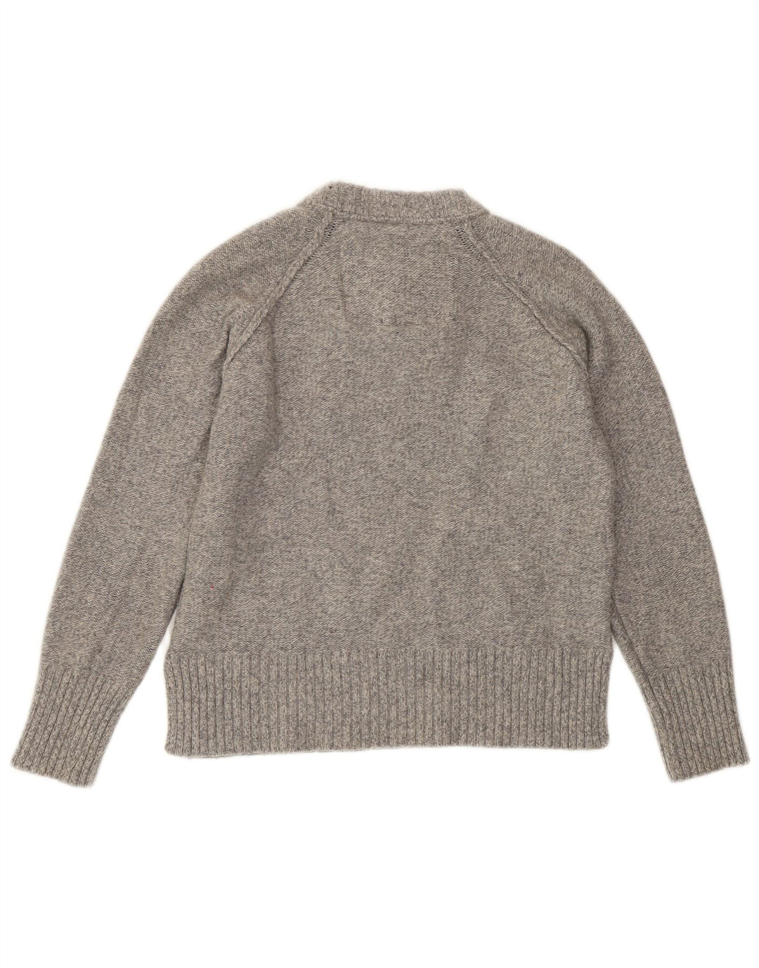 Damski sweter z okrągłym dekoltem Superdry UK 10, mały, szary, wełniany