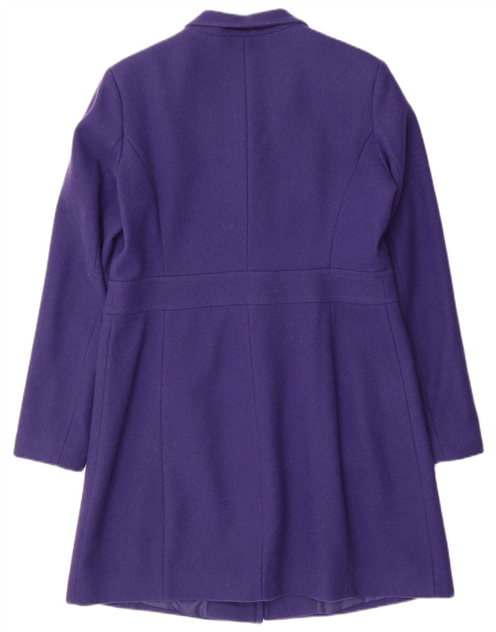 Płaszcz damski Benetton UK 14, duży, fioletowy, wełniany