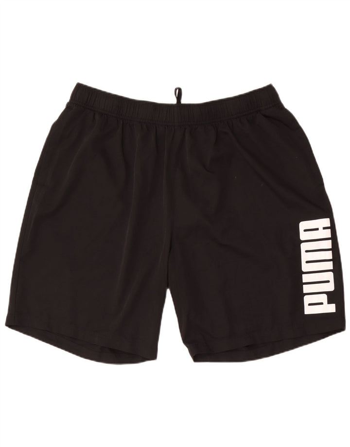 Męskie spodenki sportowe Puma z grafiką 2XL, czarny poliester