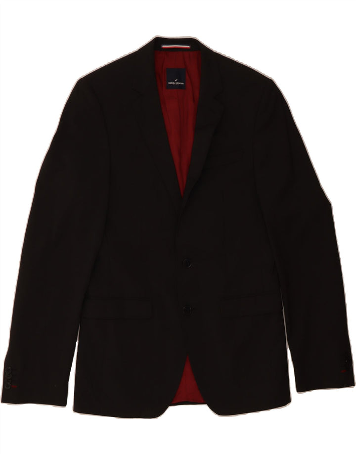 DANIEL HECHTER Mens Tall Slim 2 Button Blazer Jacket UK 42 XL Grey Vintage Daniel Hechter and Second-Hand Daniel Hechter from Messina Hembry 