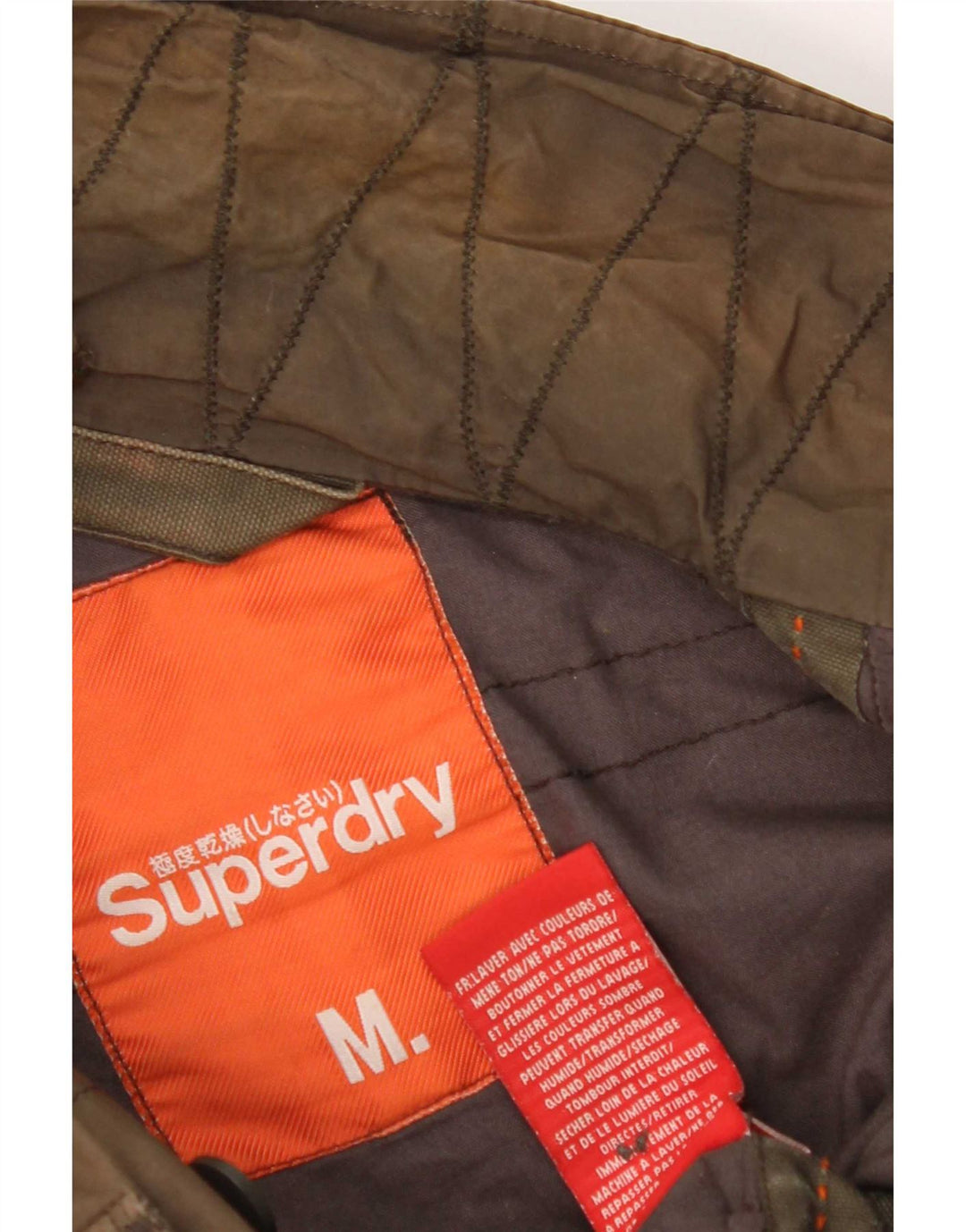 Męska kurtka wojskowa Superdry UK 38, średnia bawełna khaki