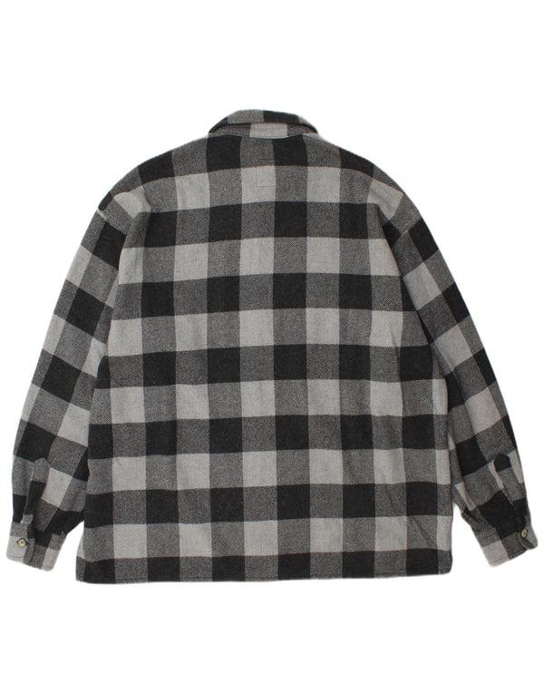 Koszula flanelowa męska drwal 2XL, szara kratka