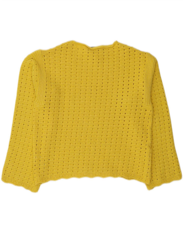 Marks & Spencer Damski sweter z dekoltem w łódkę, UK 14, średni żółty