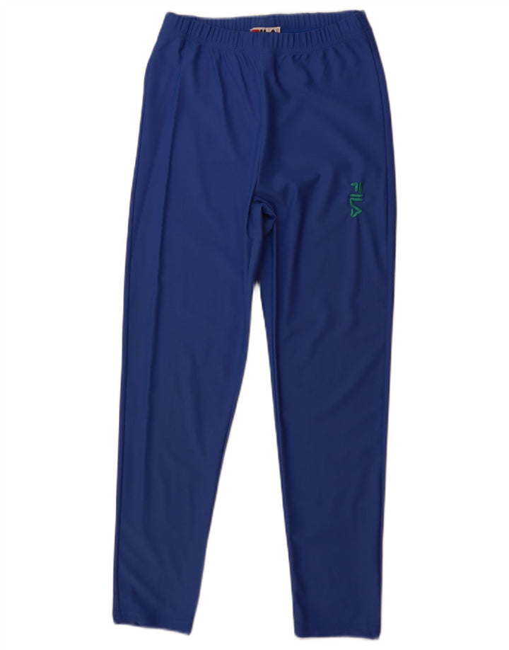 FILA Womens Tracksuit Trousers UK 8 Small  Blue Polyamide