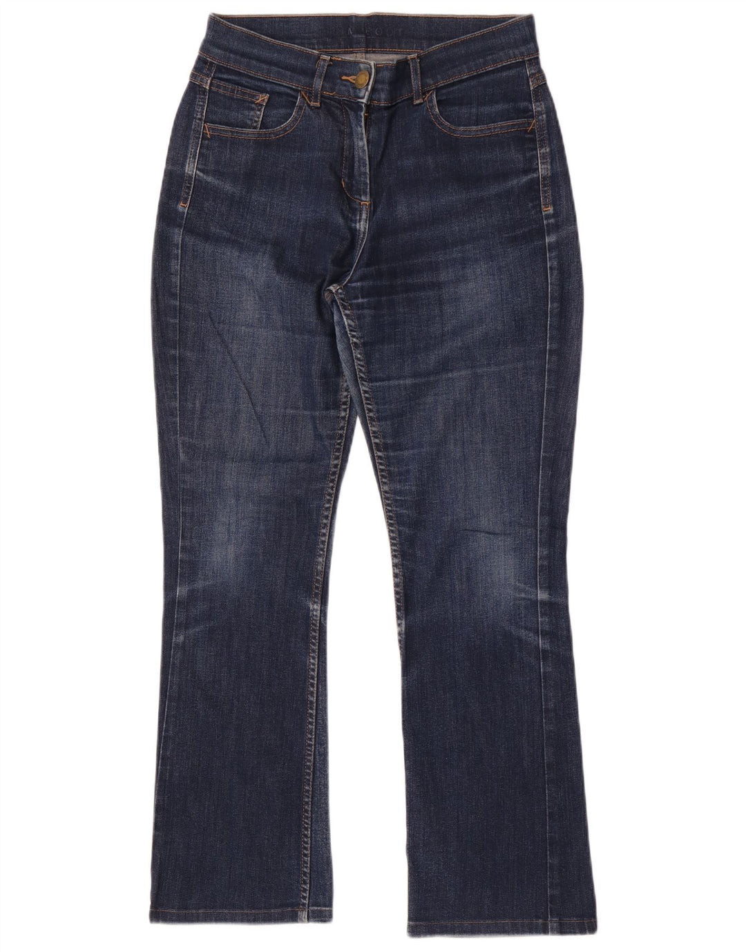 Marks & Spencer Damskie jeansy Bootcut UK 8 Small W28 L28 Granatowa bawełna