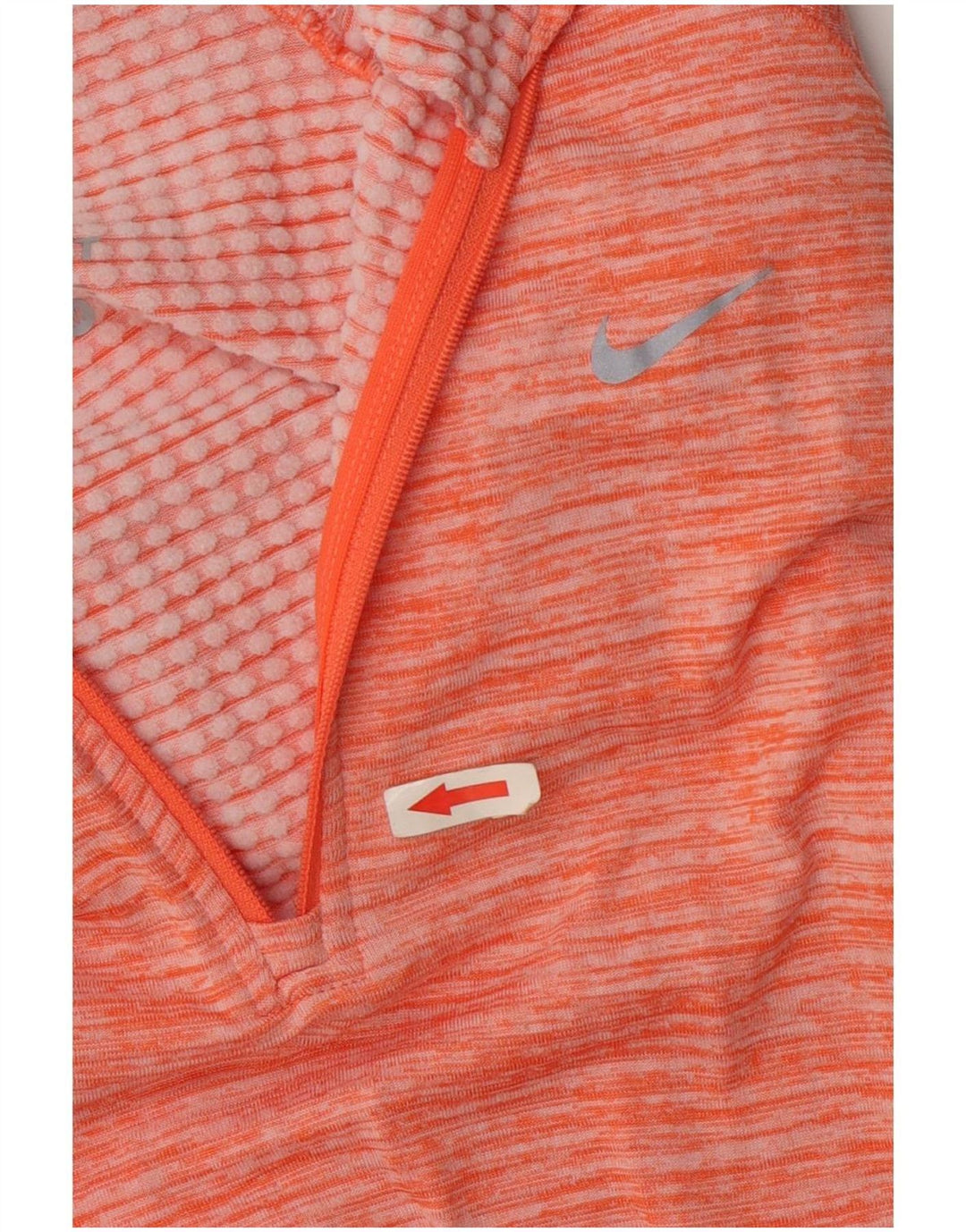 Damski dres Nike Dri Fit Pullover Top UK 14 Średni pomarańczowy nakrapiany