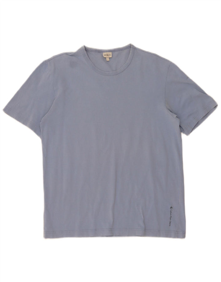 Męski T-shirt Calvin Klein, duży, niebieski