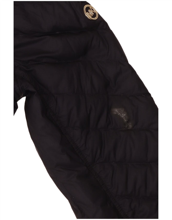 Damska ocieplana kurtka Michael Kors z kapturem UK 14, średni granatowy poliester