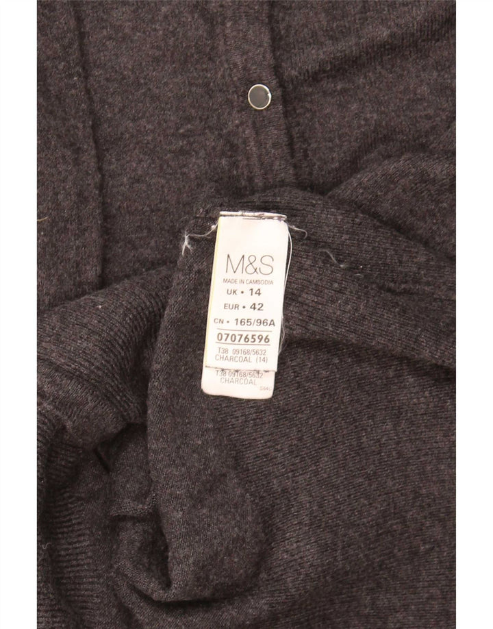Sweter damski Marks & Spencer UK 14, średnioszary, wiskoza