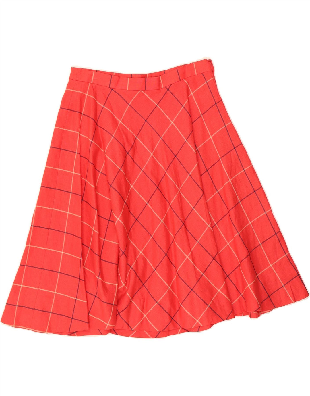 VINTAGE Womens A-Line Skirt IT 46 Large W28  Red Check Vintage Vintage and Second-Hand Vintage from Messina Hembry 