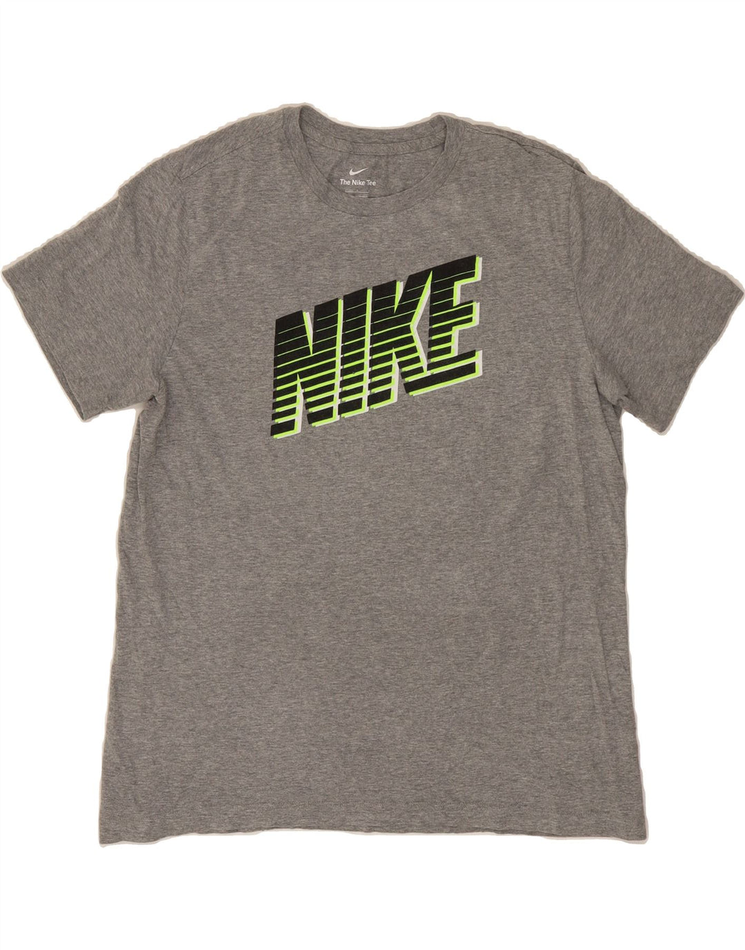 NIKE Mens Graphic T-Shirt Top Large Grey Cotton Vintage Nike and Second-Hand Nike from Messina Hembry 