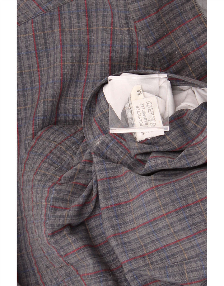 VINTAGE Mens Bomber Reversible Jacket UK 38 Medium Grey Polyester Vintage Vintage and Second-Hand Vintage from Messina Hembry 