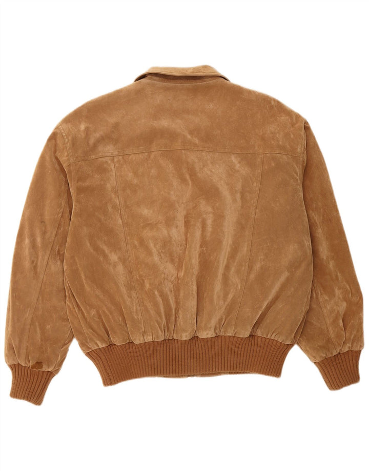 Męska kurtka bomberka VINTAGE UK 42 XL, brązowa, poliester