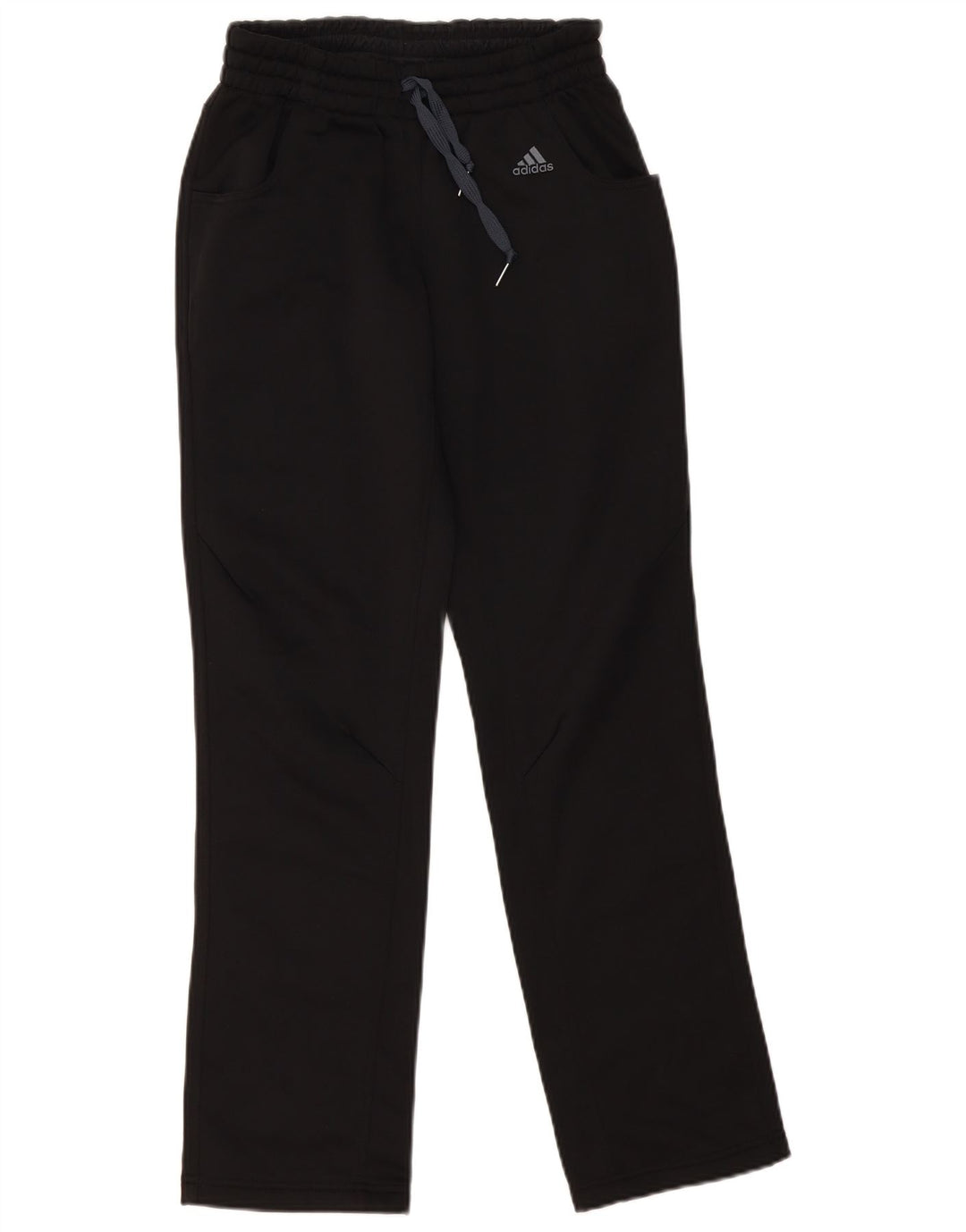 Damskie spodnie dresowe Adidas Climalite UK 10, małe, czarne, poliestrowe