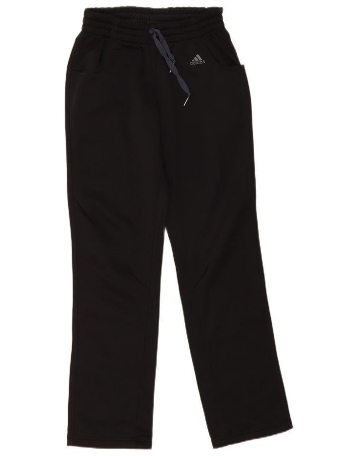 Damskie spodnie dresowe Adidas Climalite UK 10, małe, czarne, poliestrowe