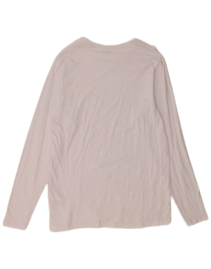 Męski top Jack & Jones z długim rękawem XL, biała bawełna