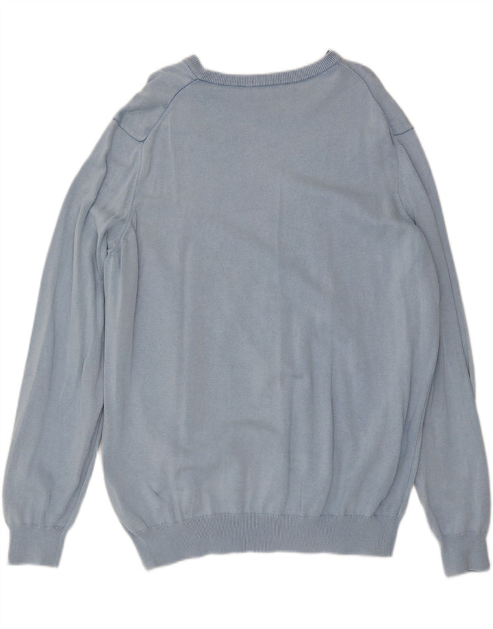 Męski sweter Timberland z okrągłym dekoltem 2XL, niebieska bawełna