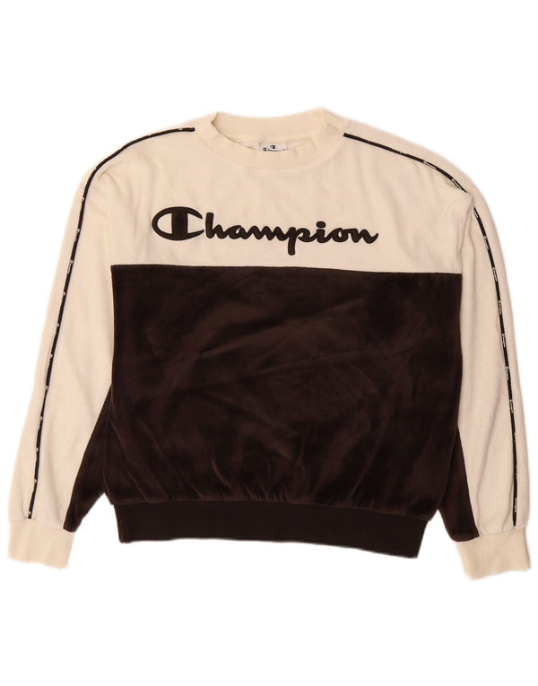 Damska bluza Champion Oversize Graphic Jumper UK 10 Small Black