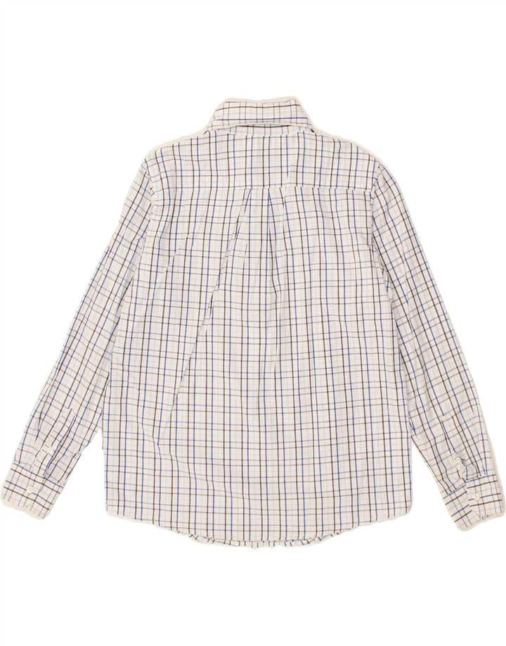 BENETTON Boys Shirt 14-15 Years Blue Check Vintage Benetton and Second-Hand Benetton from Messina Hembry 