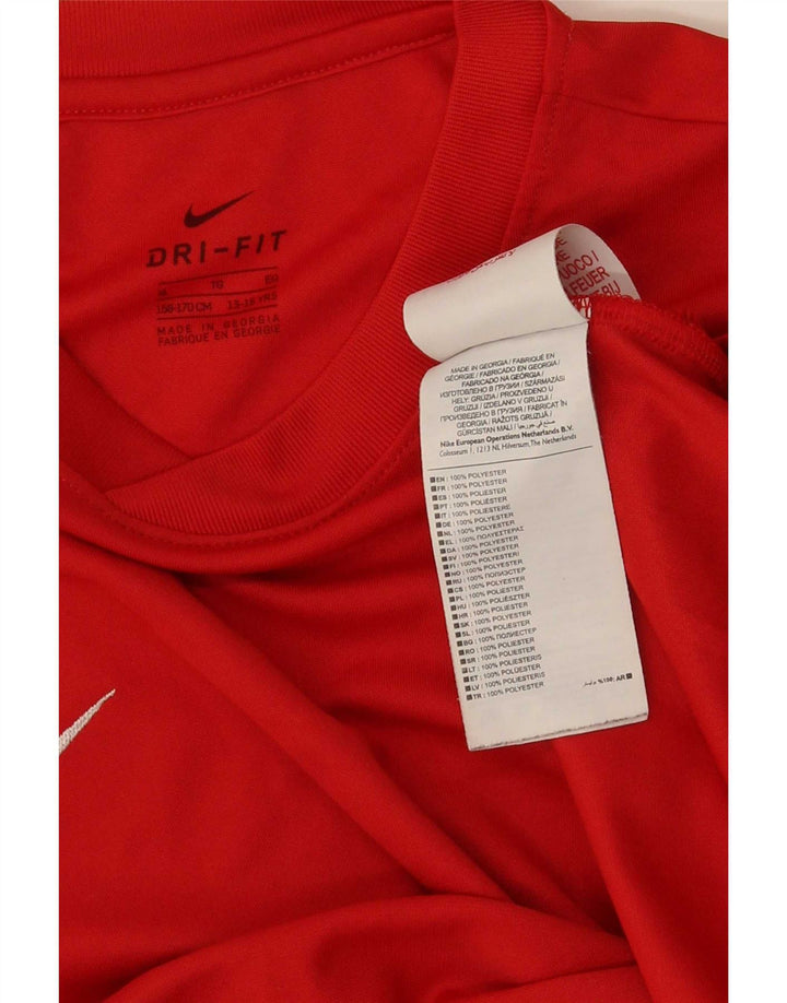 Chłopięcy T-shirt Nike Dri Fit 13-14 lat XL, czerwony, poliester