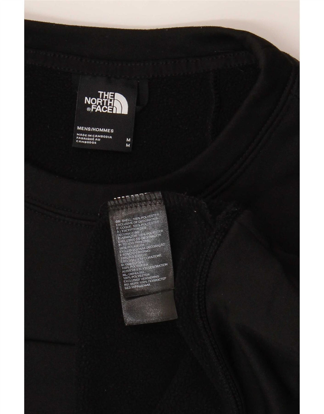 Męski sweter z grafiką The North Face, średni czarny poliester
