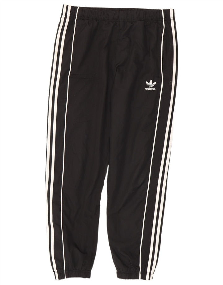 Adidas Męskie spodnie dresowe Joggery Średni czarny poliester z blokami kolorów