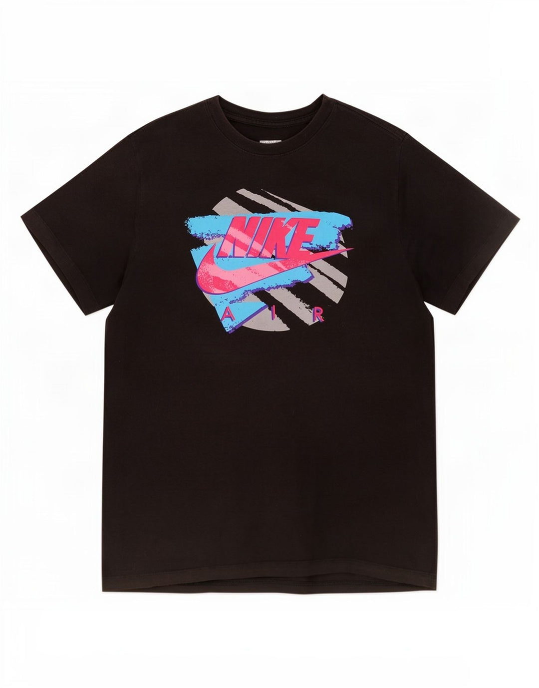 Męski T-shirt z grafiką Nike, średni czarny, bawełniany