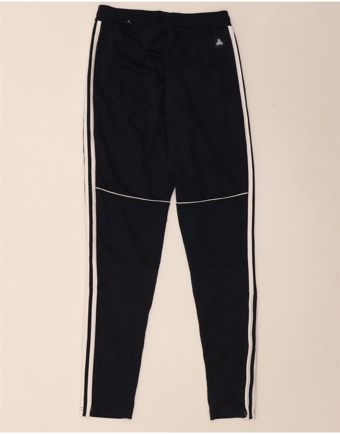 Damskie spodnie dresowe Adidas UK 4 XS Granatowe, poliestrowe
