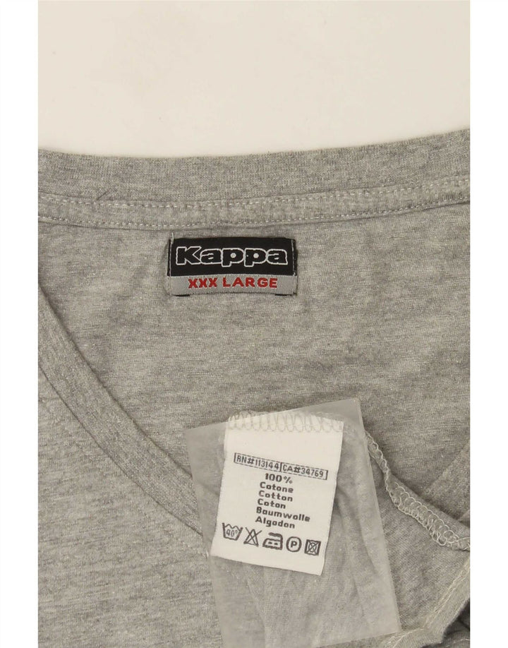 T-shirt męski Kappa Top 3XL, szara bawełna