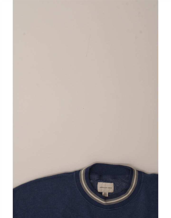 AMERICAN EAGLE Womens Oversized Sweatshirt Jumper UK 10 Small Navy Blue Vintage American Eagle and Second-Hand American Eagle from Messina Hembry 