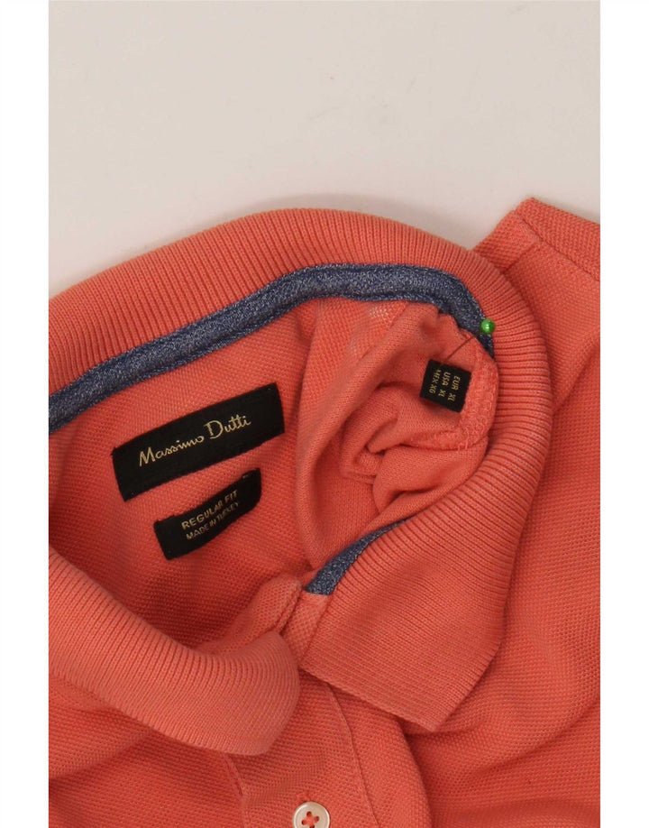 Męska koszulka polo Massimo Dutti o regularnym kroju XL, pomarańczowa