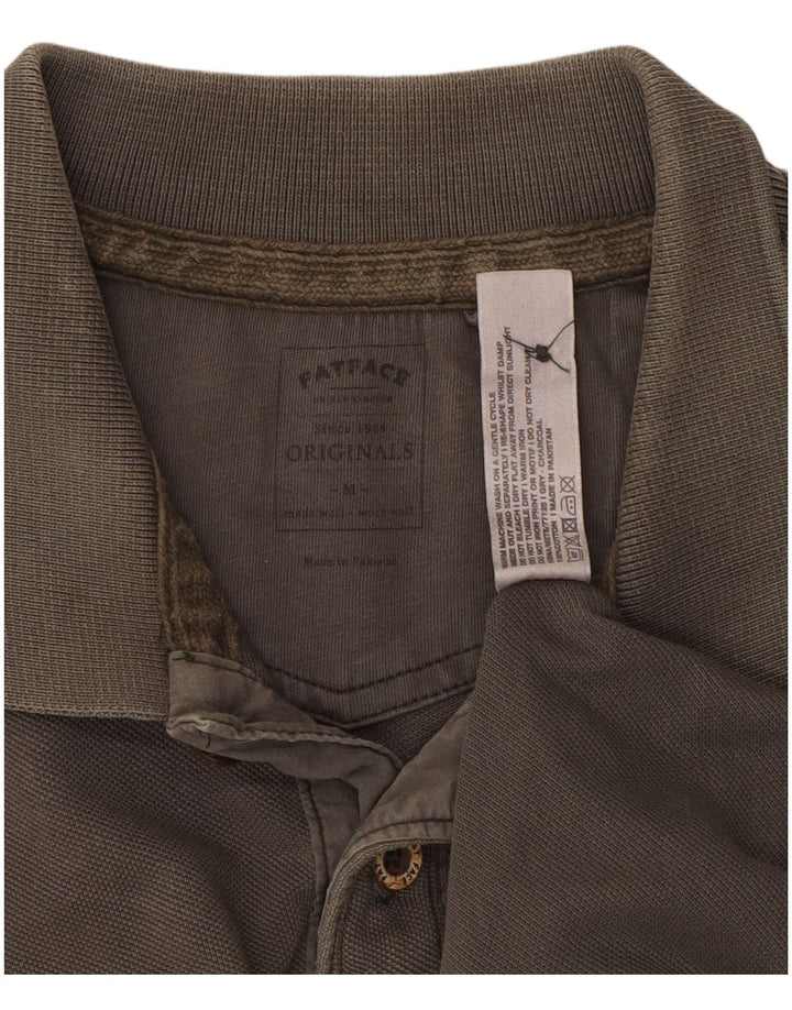 Męska koszulka polo Fat Face, średnioszara, bawełniana