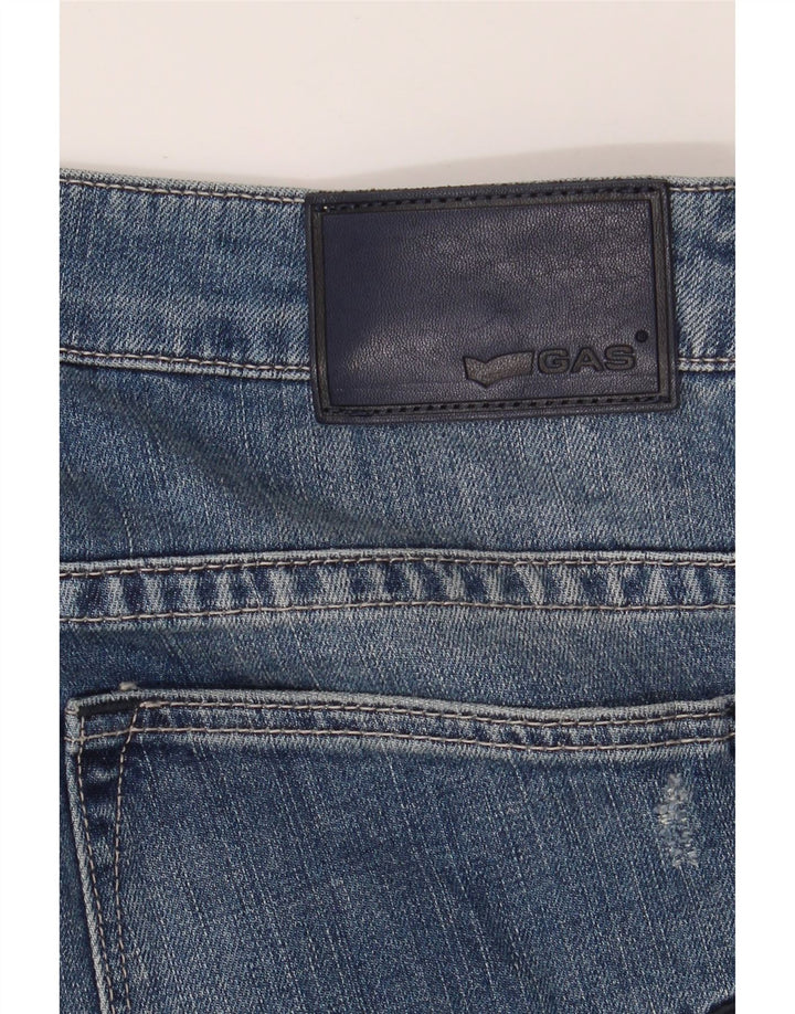 GAS Womens Denim Shorts W32 Large  Blue Vintage Gas and Second-Hand Gas from Messina Hembry 