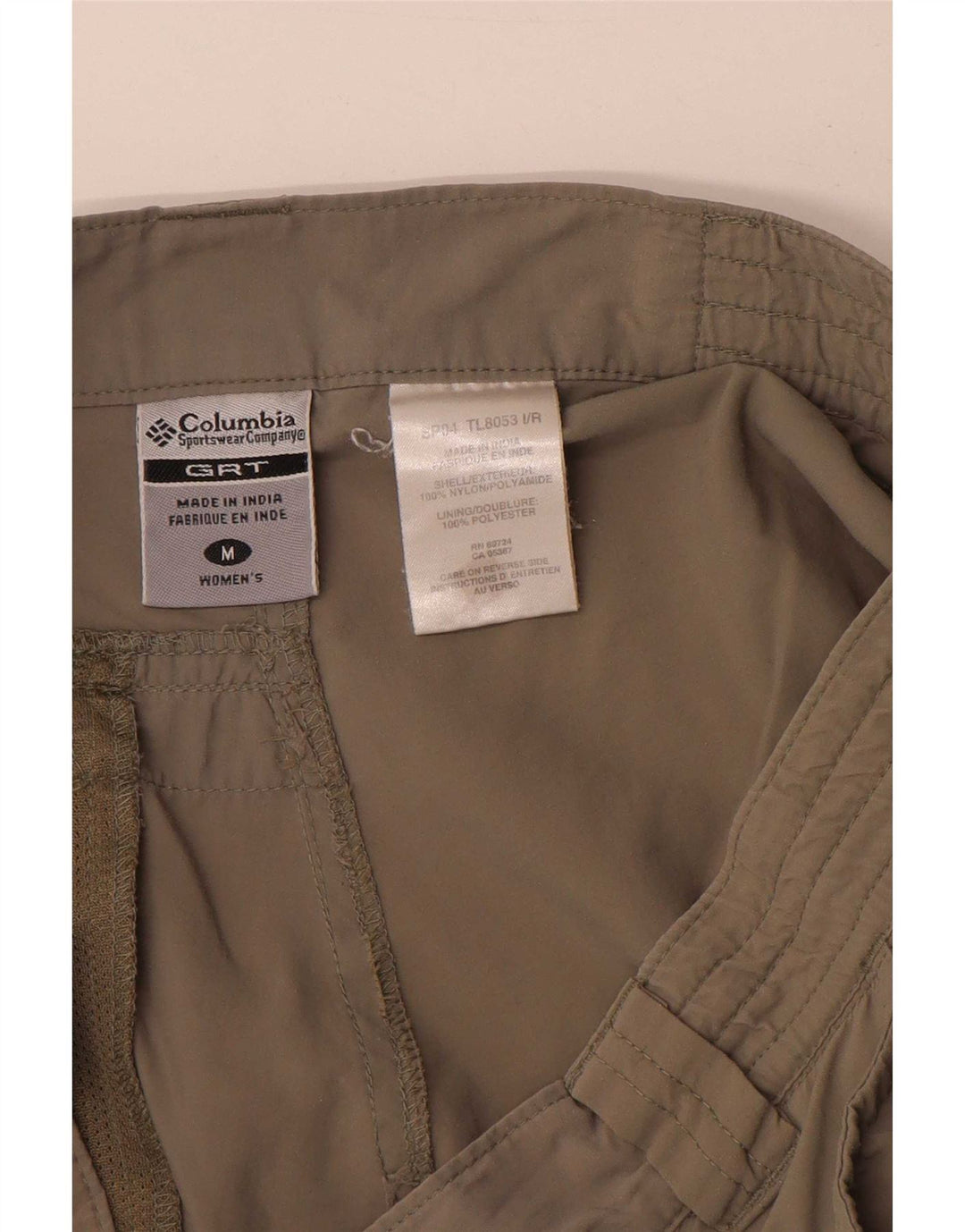 Damskie spodenki cargo Columbia, średnie W30, khaki, poliester