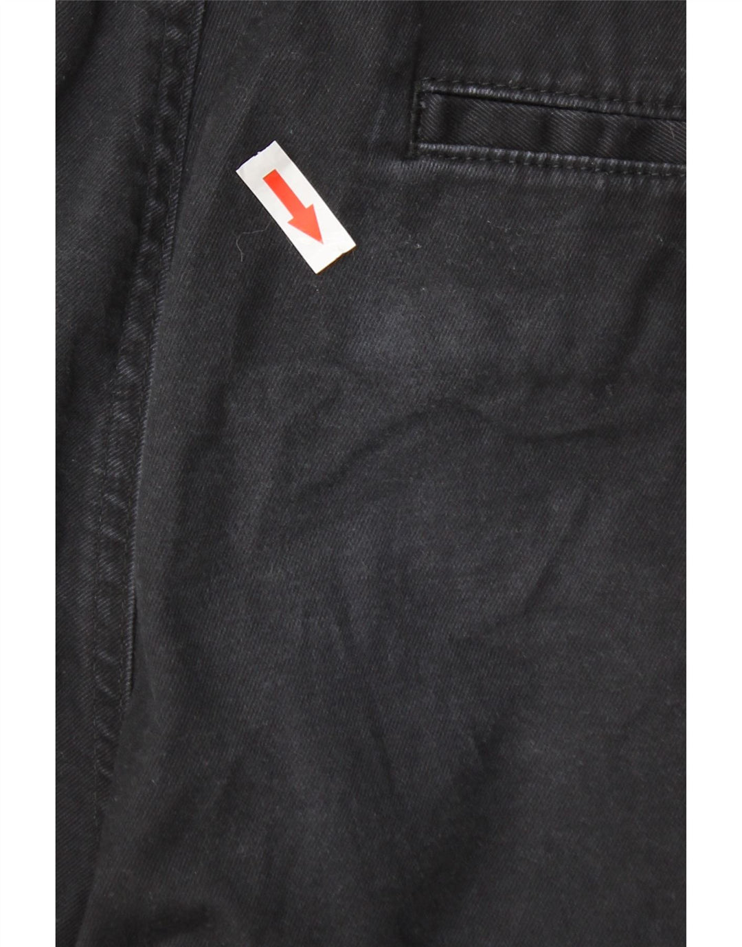 Męskie spodnie Chino Marks & Spencer Heritage Regular W32 L33 Czarna bawełna