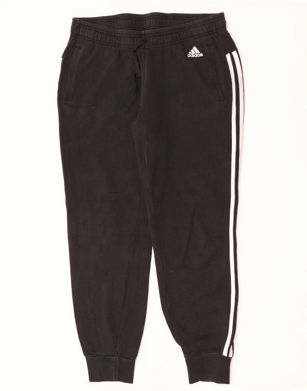 Damskie spodnie dresowe Adidas Joggers UK 16/18, duże, czarne, bawełniane