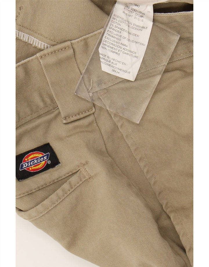 Spodnie męskie DICKIES Slim Skinny Chino W38 L34 Beżowa bawełna