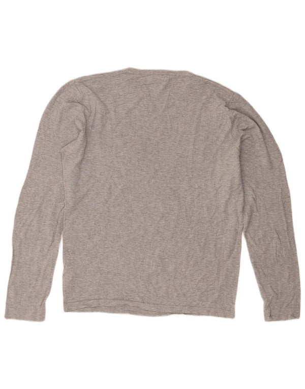 Męski sweter z okrągłym dekoltem Zara Średnioszary, nakrapiany wiskoza