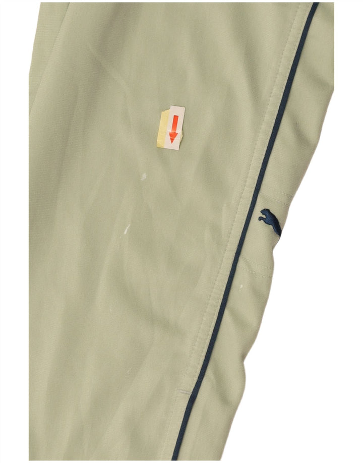 Męskie spodnie dresowe PUMA, średni zielony poliester