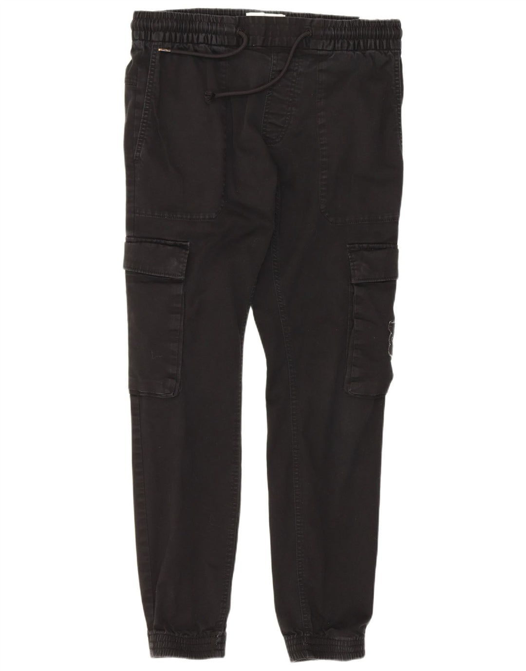 Spodnie damskie Calvin Klein Joggers Cargo Medium W30 L28 Czarna bawełna
