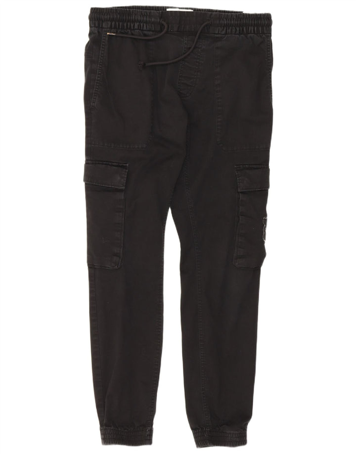 Spodnie damskie Calvin Klein Joggers Cargo Medium W30 L28 Czarna bawełna