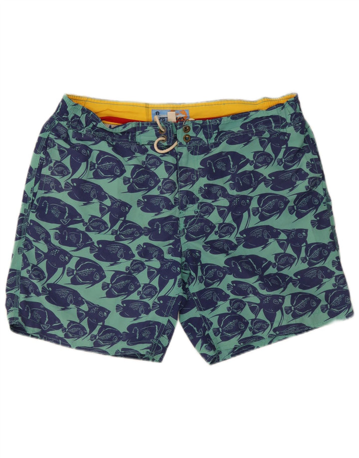 Męskie spodenki kąpielowe Boden Graphic, duże, niebieskie