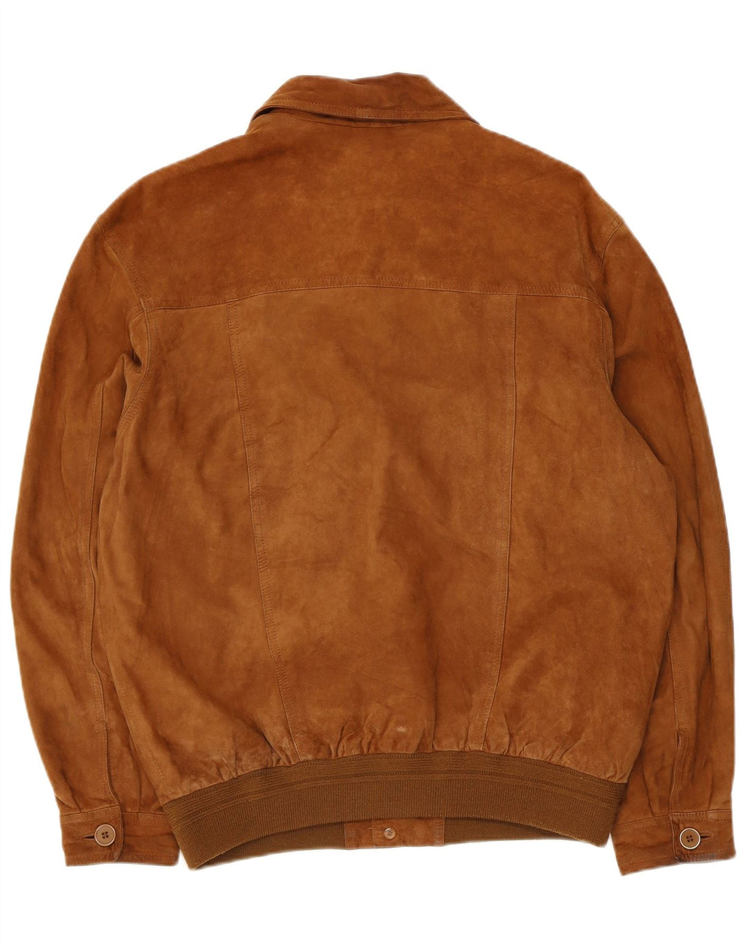 Vintage męska zamszowa kurtka bomber IT 50 duża brązowa skóra