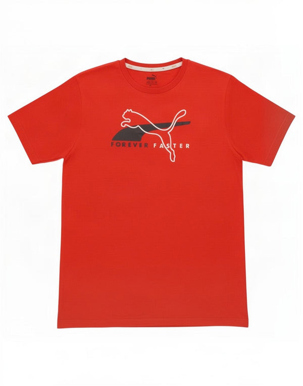 Puma Boys Graphic T-Shirt Top 15-16 Years Red